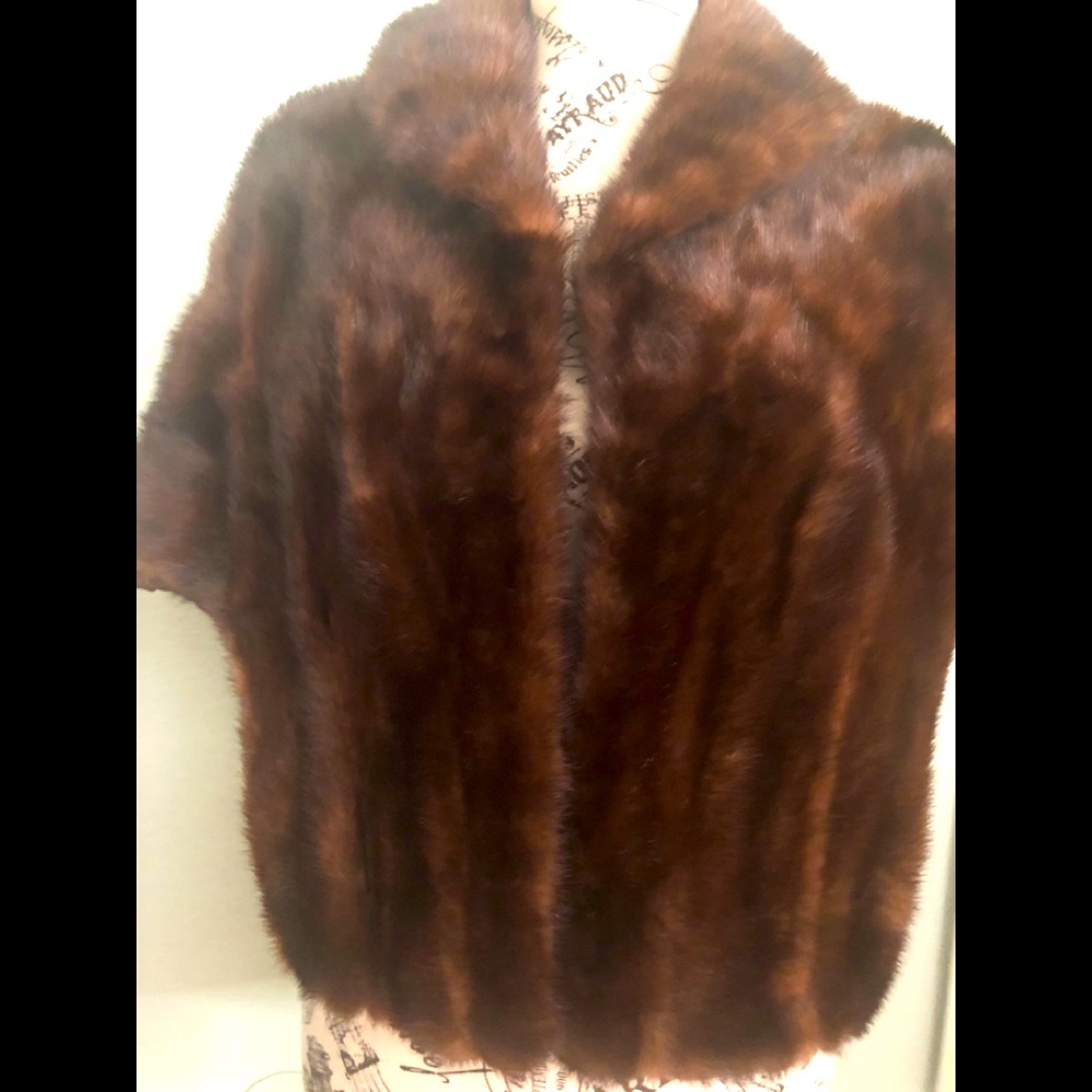 Vintage mink cape